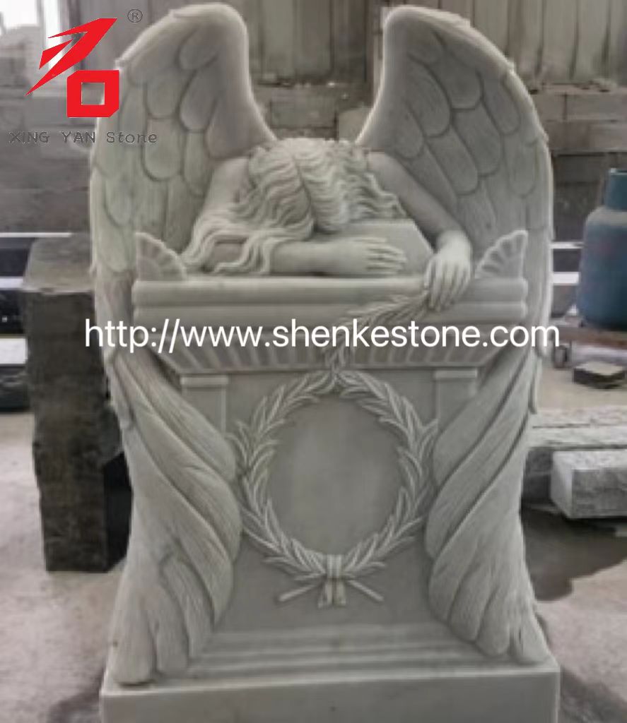 হাবো কারখানা থেকে সাদা মার্বেল কাঁদতে থাকা অ্যাঞ্জেল মূর্তি কিনুন