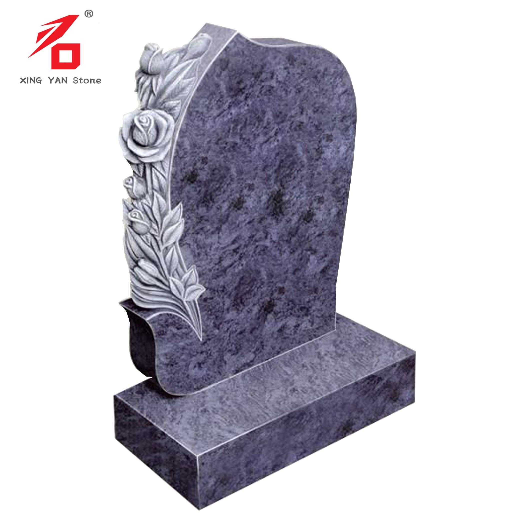 কাস্টমাইজড হস্তনির্মিত খোদাই করা গোলাপ সমাধিস্থল